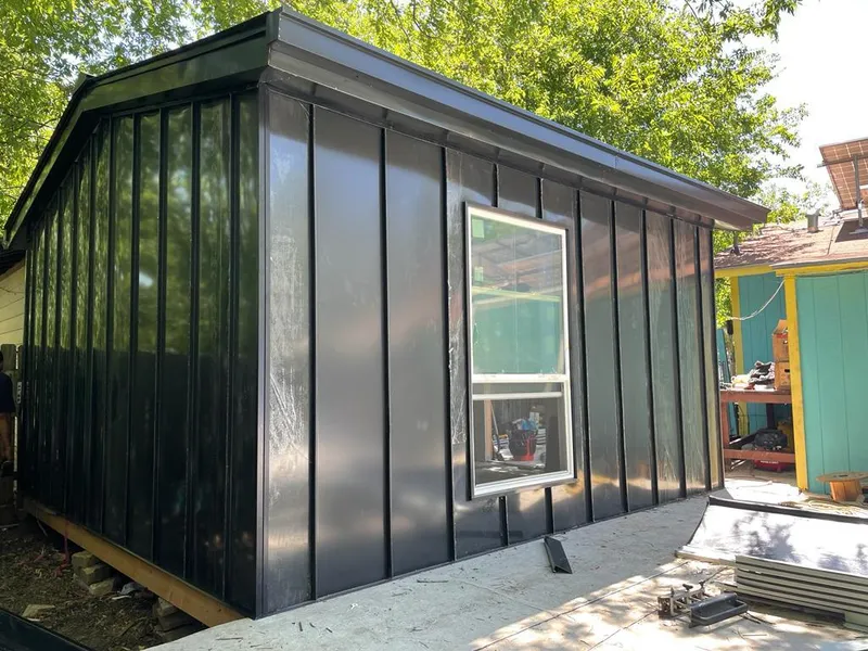 Black standing seam metal wall panels for Roof Inspection in Big Bear Lake